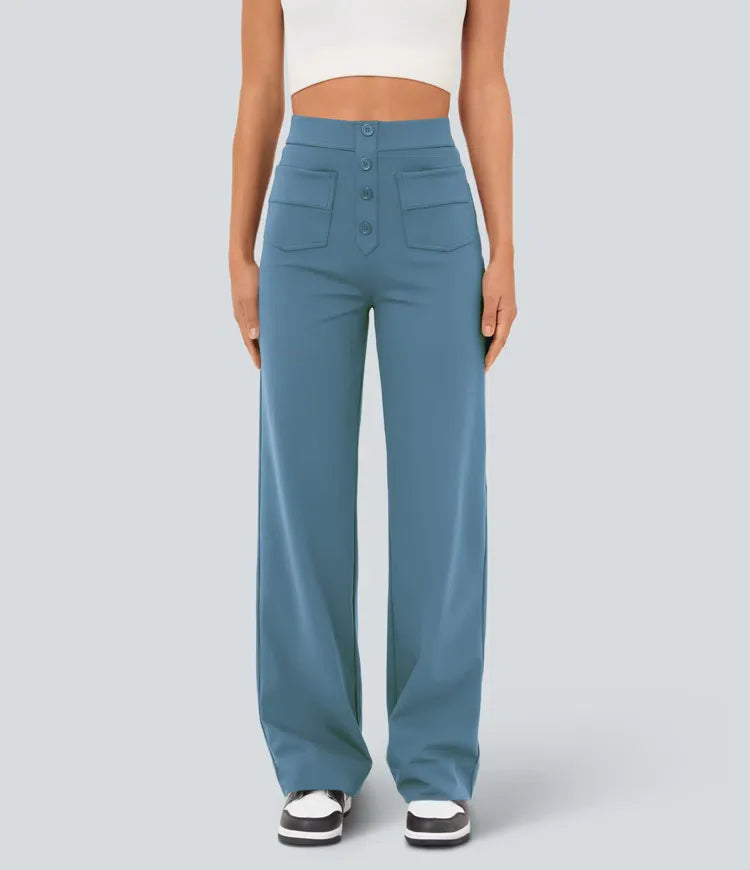 SOFÍA |  PANTALONES CASUAL DE TIRO ALTO ELÁSTICOS